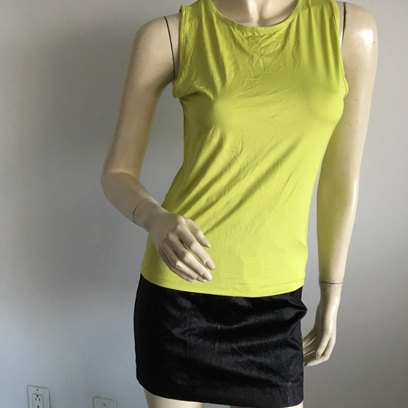 Kenar lime green crew neck tank top size medium - Picture 2 of 5